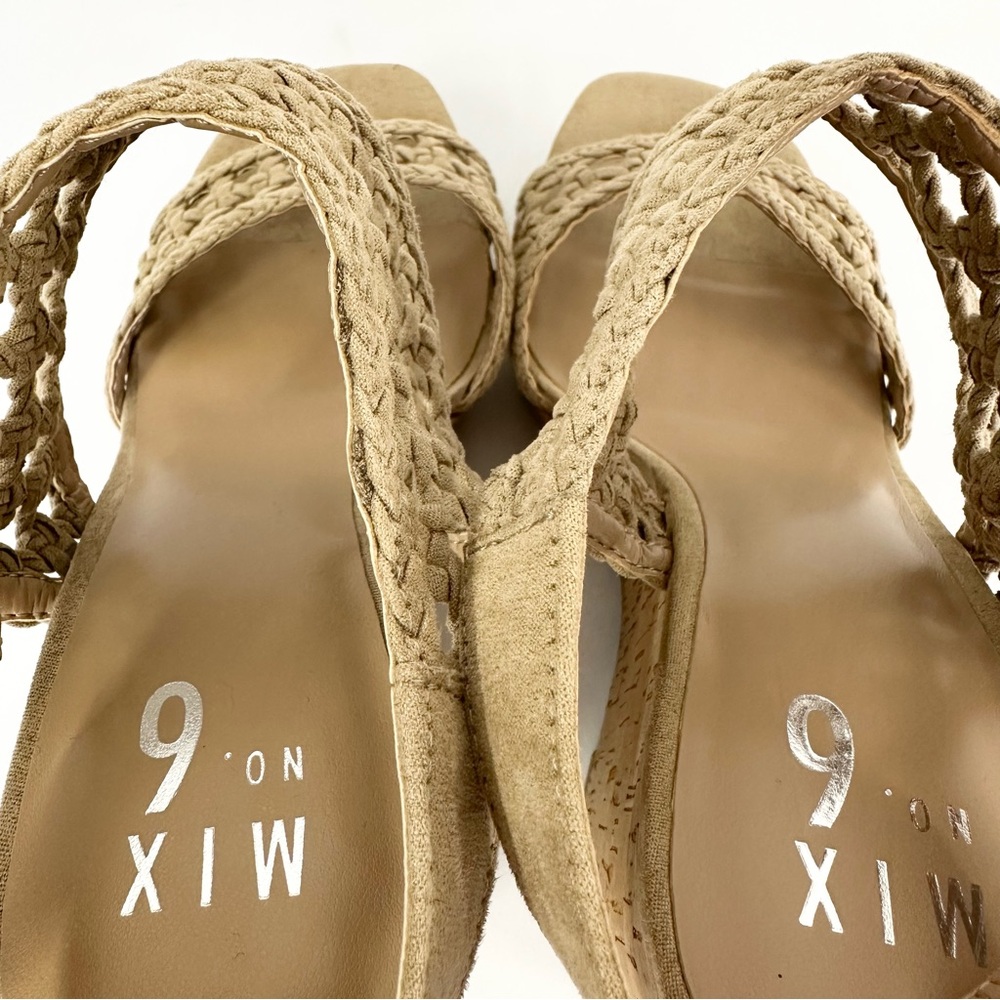 Mix No. 6 Wedge Heel Sandals Jesper Crochet Woven Cork Women’s Size 8.5M - Picture 7 of 11